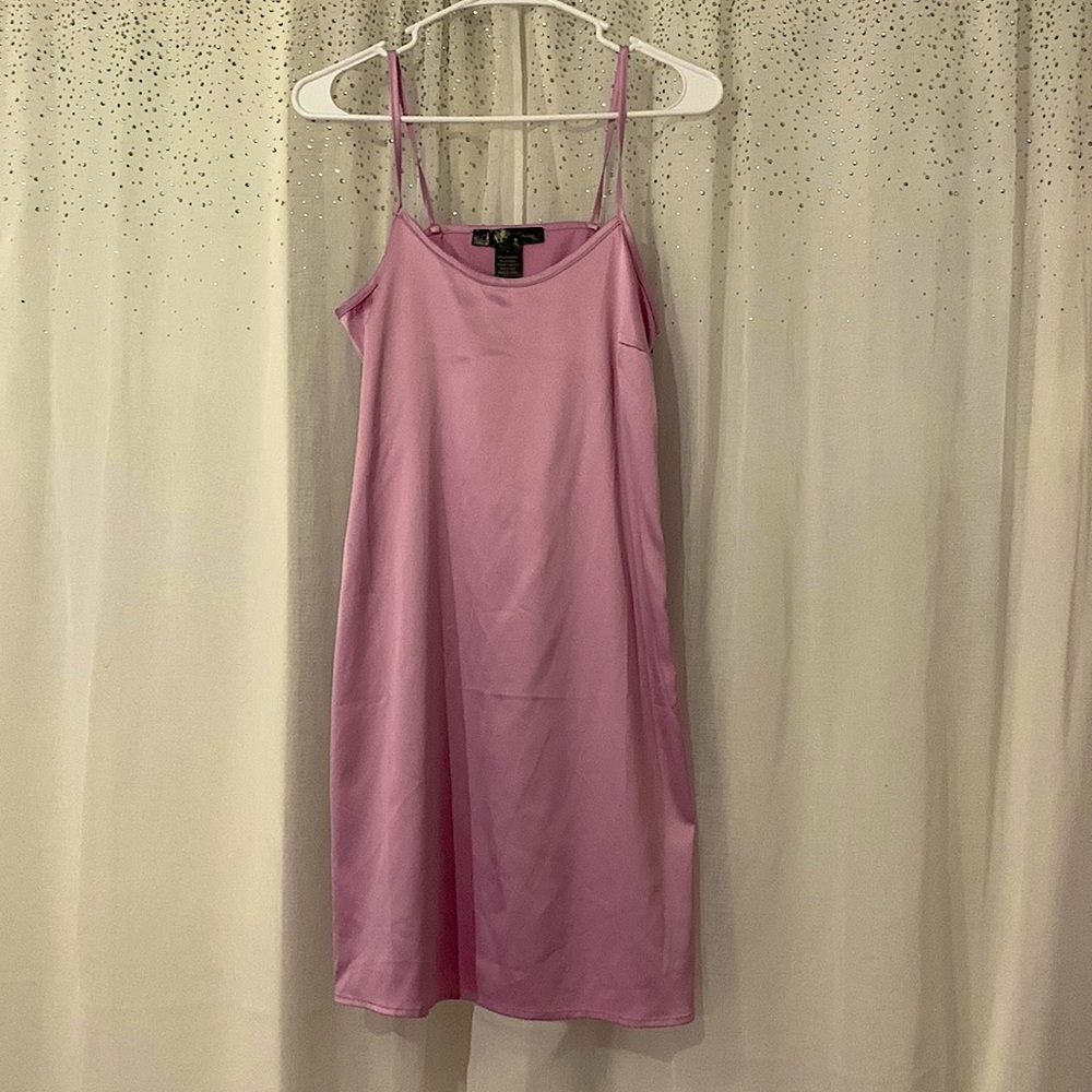 COCO & SHAY Lilac Purple Satin Mini Dress